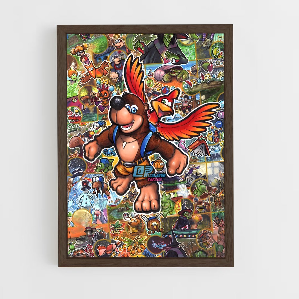Poster Banjo's Adventure – affiche Super Smash Bros (vue 5)